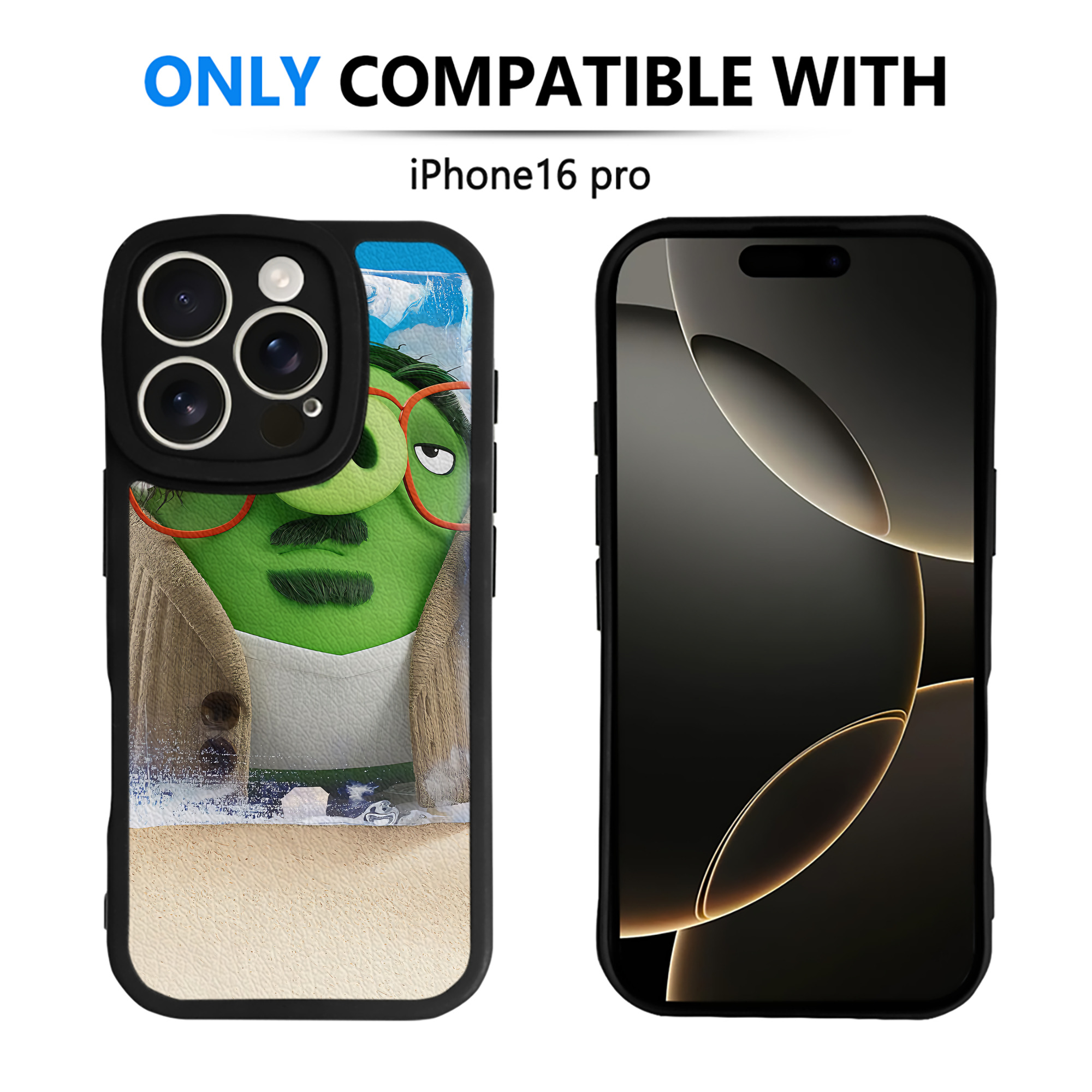 （画像用） Angry Birds アングリーバード 【iPhone 16シリーズ対応】シリコンスマホケース（レザー調） 材質：シリコン